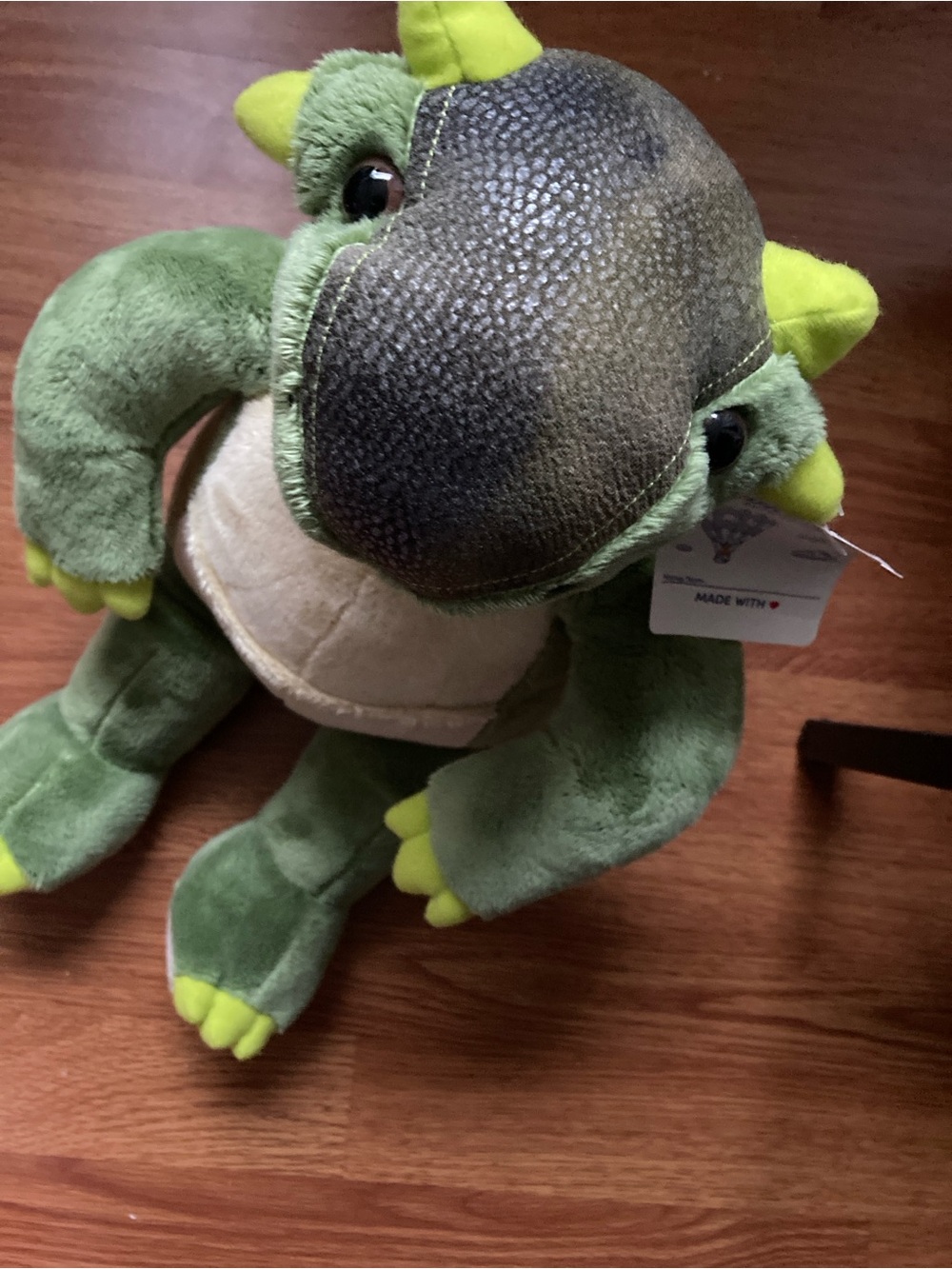 Build-A-Bear Green and Lime Plush Dinosaur